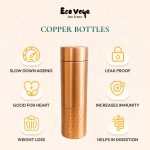 Ecoveya Vara Hammered Special Curve Copper Bottle - Image 2