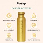 Ecoveya Handwork Enamel Aqua Copper Bottle - Image 3